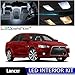 LEDpartsNow Interior LED Lights Replacement for 2007-2015 Mitsubishi Lancer Accessories Package Kit (6 Bulbs), WHITE