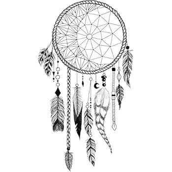 Amazoncom Divine Designs Pretty Hand Sketch Feather Dream