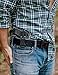 Hanks Black Out LEATHER GUN BELT - 17OZ FOR CONCEALED CARRY CCW Tactical USE