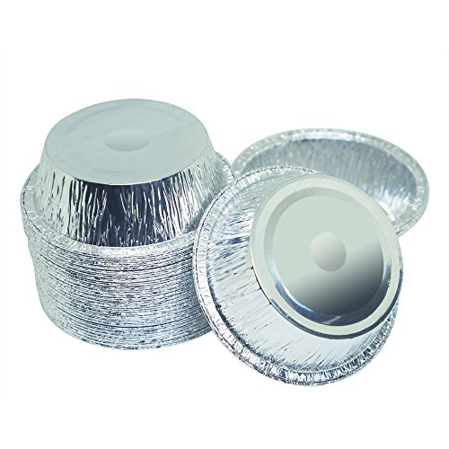 MYStar 4" Disposable Aluminum Foil, Mini Pie/Tarts Baking Cups, Pack of 70 - Thumbnail 6