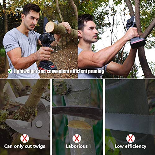 Akku Kettensäge 4 Zoll Mini Elektrische Kettensäge Tragbar Mini-Elektro-Säge Akku-Elektrokettensäge 24V 550W Elektrische… – Bild 5