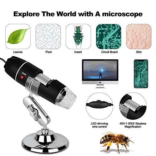 1 Microscope+Magnification+Endoscope+Compatible+Students