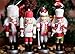 Christmas Nutcracker Ornaments Set | Traditional Nutcracker King Christmas Decor Theme | 100% Wood | 4 Pack Variety of 5.5 inch Nutcrackers