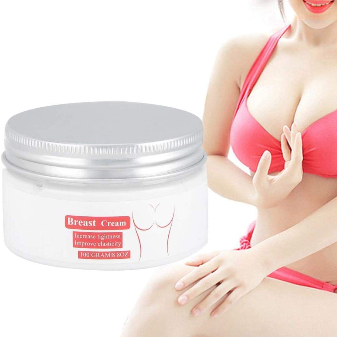 Lady Breast Cream, Breast Enlargement Cream Breast Lift Lifting Massage Cream Breast Volume Enlarging with the Effect of Raised and Firm Breast, Women Shea Butter Breast Firming Bust