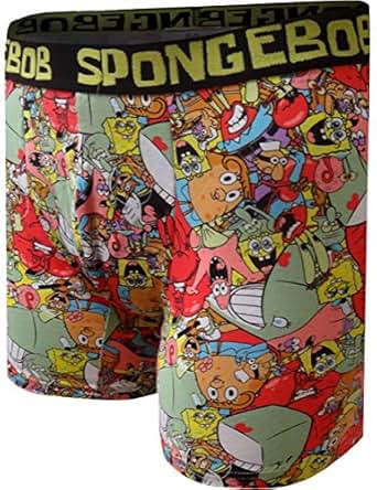 Underboss Men's Spongebob Cast of Characters Boxer Briefs ...