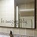 Be Amazing Today Quote Mirror Decal Quotes Vinyl Wall Decals Inspriational Motivational Walls Stickers Waterproof Removable Home Decor (Be Amazing Today)