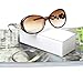 LianSan Fashion Oversized Women Uv400 Protection Polarized Lady Sunglasses Gold Flower Full Frame Sunglasses Gd103 (Brown)