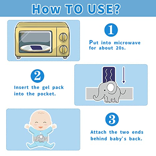 Cuckool Baby Colic, Gas and Upset Stomach Relief, Baby Heated Tummy