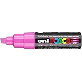 UNI POSCA PC-8K CHISEL TIP MARKER PEN- PINK (BOX OF 6)