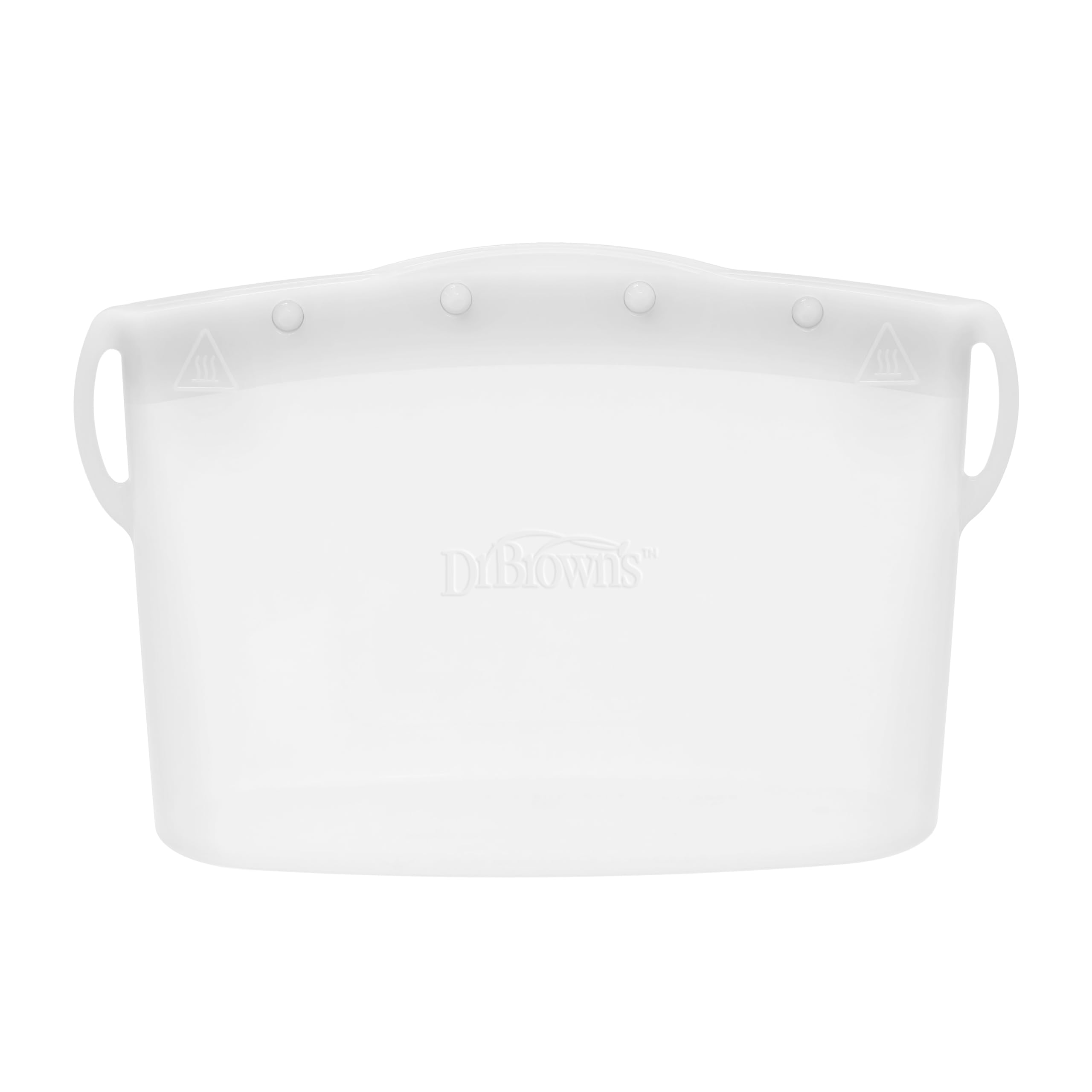 Dr. Brown's Microwave Steam Sterilizer Bag for Baby Bottles, Breast Pump Parts & Other Toddler Accessories, 100% Silicone, Reusable Sterilizing Bag