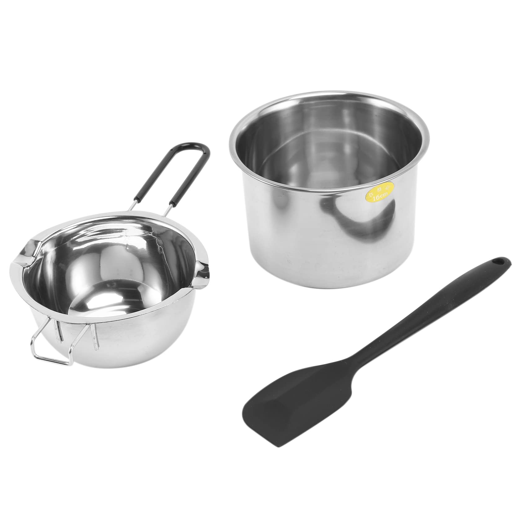 Wiedfedy Double Boiler Pot Set Stainless Steel Melting Pot with Silicone for Melting Chocolate,Soap,Wax,Candle Making