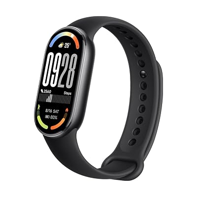 XIAOMI Mi Smart Band 10 (2025) Global Version - 1.72" AMOLED Display | 21 Days Battery Life | Touchscreen, Multi-Sport Tracker, Activity Tracker, Heart Rate Monitor | BT5.4 - (Midnight Black)