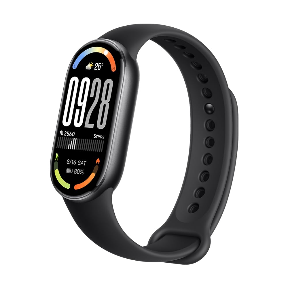 Xiaomi Smart Band 10, Smart Watch,Fitness-Tracker, 1,72" AMOLED Display, 21 Tage Akku, 5ATM Wasserdichtigkeit, SPO₂ & Herzfrequenzmessung, Schlafüberwachung,150+ Sportmodi, Schwarz