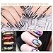 AIFAIFA Transfer Foil Nail Art Set, 10 Roll Holographic Nail Foil with 1 Bottle Nail Foil Glue, Packed with Storage Box, Nail Art Supplies for Home DIY Nails, Nail Stickers for Acrylic Nails