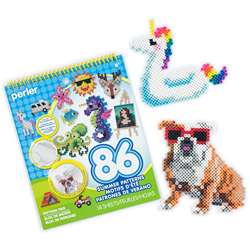 Perler Instruction Pad for Fuse Beads, 86 Patterns, Summertime Fun