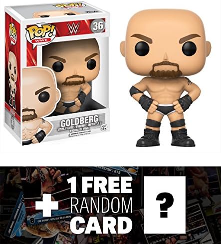 Goldberg: Funko POP! WWE x WWE Vinyl Figure + 1 FREE Official WWE Trading Card Bundle (14251)