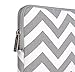 MOSISO iPad Pro 11 2018 Case Sleeve, Compatible 9.7 Inch iPad Pro, Surface Go 2018, iPad Air 2/Air (iPad 6/5), iPad 1/2/3/4 , Canvas Fabric Protective Slim Pouch Cover, Chevron Gray