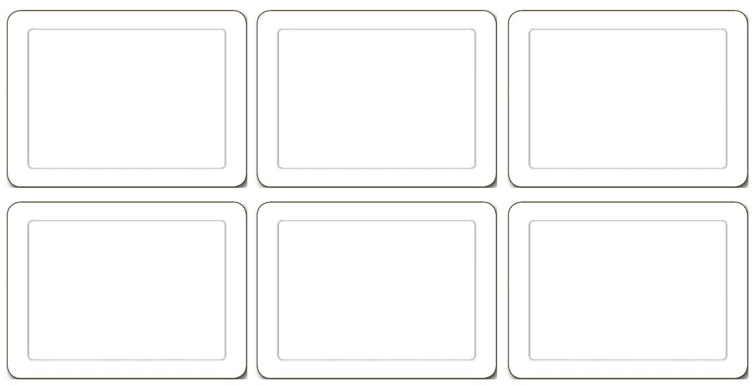 Jason D2408 Embassy White Coasters, Set of 6