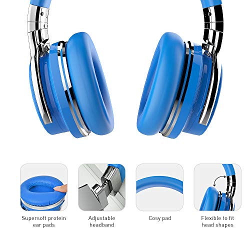 COWIN E7 Active Noise Cancelling Headphones Bluetooth Headphones with  Microphone Deep Bass Wireless Headphones