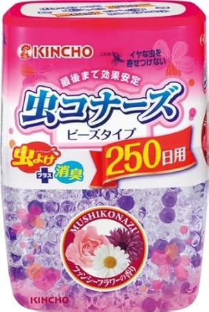 虫コナーズ ビーズタイプ 250日用 ファンシーフラワーの香り 虫よけ 消臭 芳香 虫コナーズ 殺鼠 殺虫剤 Amazon