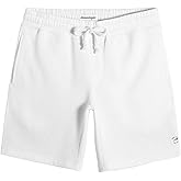 maamgic Men's Fleece Pajama Flat Front Shorts 9" Casual Shorts Athletic Jogger Pocket Sportswear Short