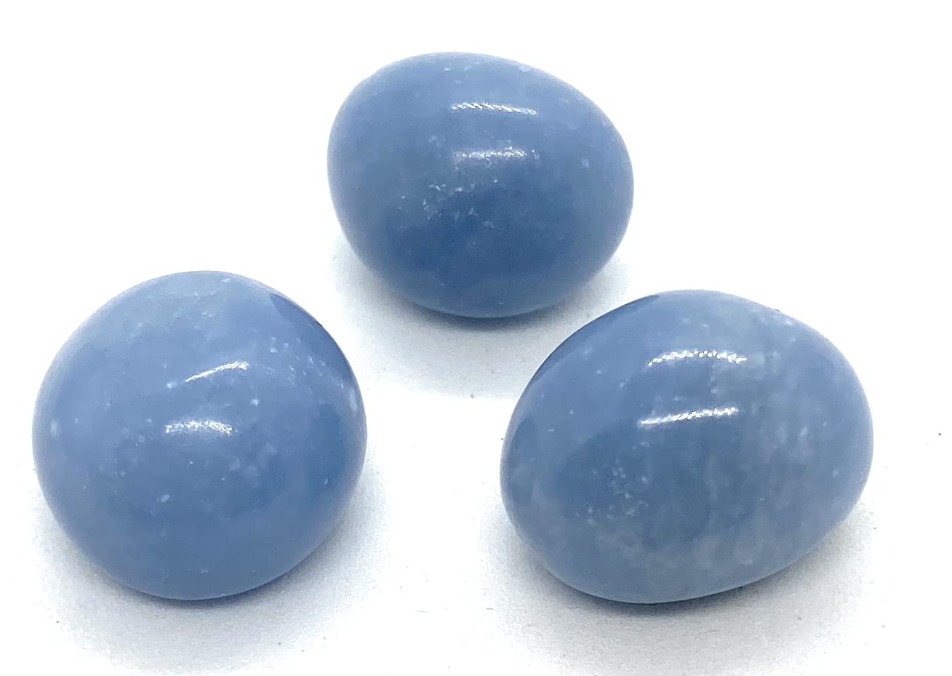 Angelite Crystal Small Tumbled Stones - 3 Pc