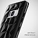 Ringke Air Prism Compatible with Galaxy S8 Case 3D Vogue Design Chic Ultra Rad Pyramid Diamond Pattern Flexible Jewel Textured Protective TPU Cover for Galaxy S8 2017 - Ink Black