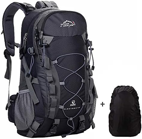 40L Hiking Backpack Outdoor Waterproof Camping Trekking Rucksack Traveling Climbing Backpack Mountaineering Bag with Rain Cover