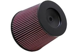 K&N Universal Clamp-On Air Intake Filter: High Performance, Premium, Washable, Replacement Filter: Flange Diameter: 6 In, Filter Height: 7.5 In, Flange Length: 1.125 In, Shape: Round Tapered, RC-5282