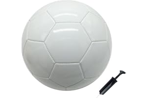 SPDTECH Soccer Ball Size 3 4 5 Pure White DIY Kids Boy Gift Painting Together with Parents Grandparents or Kindergarten Teach