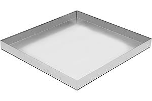 PONTUSS Upgraded 30" x 28"×2.5" 304 Stainless Steel Washing Machine Drip Pan,Heavy Duty Washer Drip Tray with Anti-slip Bottom Pad-Free with this Multi-Purpose Washer Drip Pan