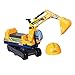 COLOR TREE Toddler Ride-on Excavator Construction Truck Toys for Kids Digger Scooter Vehicle Bulldozer Includes Helmet