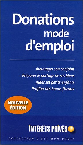 Donations, mode d'emploi