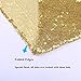 Trlyc Gold Sequin Tablecloth - 60x120inch Glitter Tablecloth Rectangle Party Wedding Christmas Table Cloth