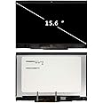 FIRSTLCD LCD Touch Screen Replacement L20826-001 for (HP) Pavilion X360 15-CR0055OD 15-CR0087CL 15-CR0095NR 15-CR0056WM 15-CR0051OD (Support Stylus) Digitizer Display Assembly 15.6"
