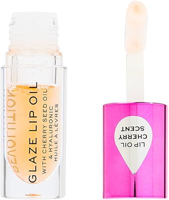 Makeup revolution, óleo labial glaze, óleo nutritivo para lábios, getaway teracotta, 4,6 ml