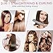 Hair Straightener, Ceramic Flat Iron for Straightening and Curling with Adjustable Temperature 320℉-460℉, Quick Heating Up for All Hair Typesthumb 1