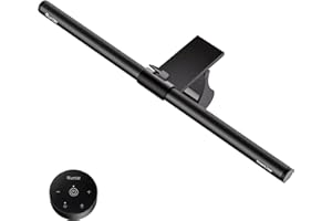 Quntis Basic Pro Monitor Light Bar 16'', Remote Control Screen Bar Desk Lamps for Eye Caring, 4 Dimmable & 4 Color Temperatur