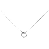 14K White or Yellow Gold 1/2 Carat Lab Grown Diamond Heart Shape Pendant Necklace