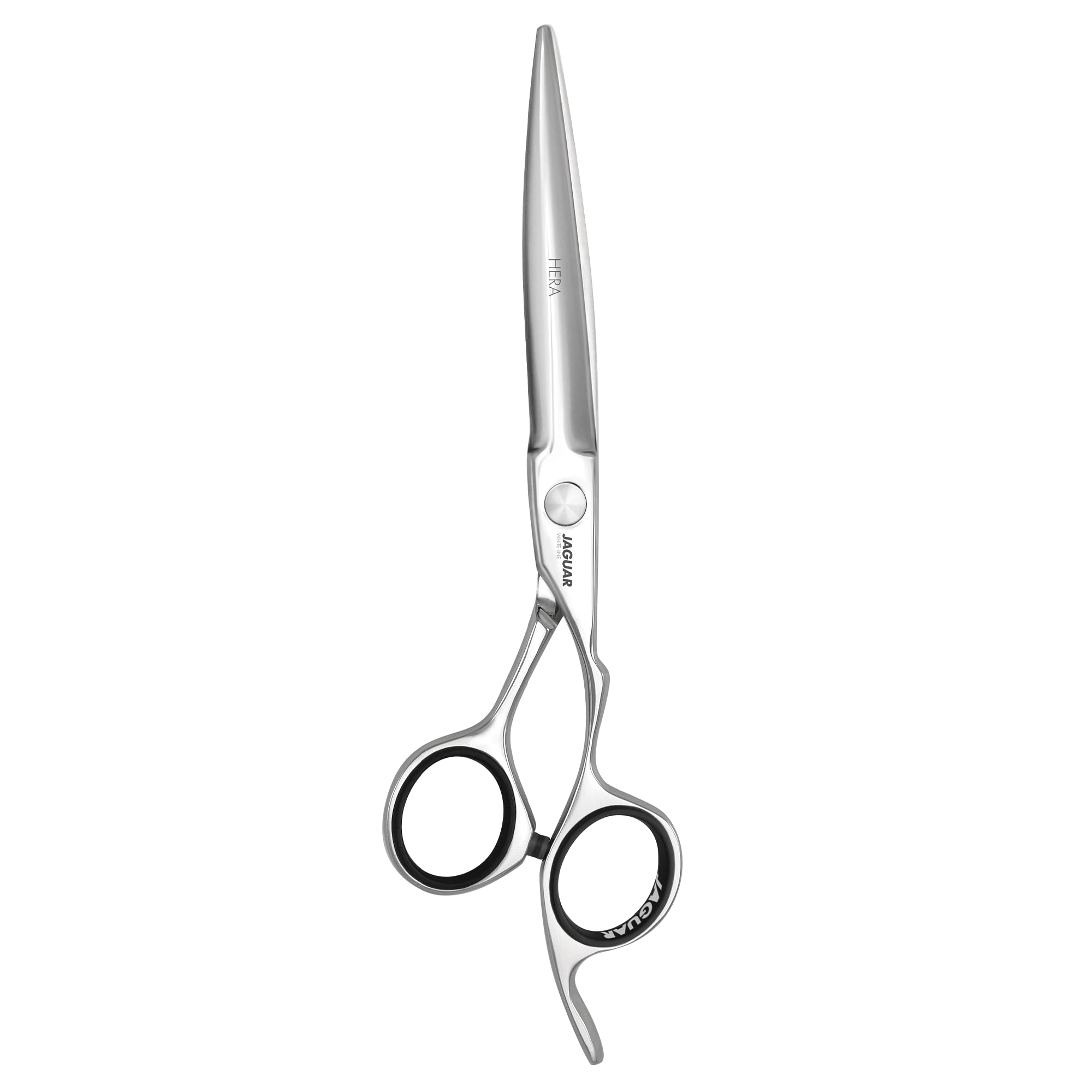 JAGUAR HERA 6.25" Hair Scissors | Hairdressing Scissors in Crane Design with Forged Finger Hook and Rounded Dagger Blade | Polished | Made in Germany