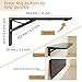 Shackcom Folding Shelf Brackets, 14 Inch 2 Pack Heavy Duty Collapsible Shelf Bracket for Table, Work Bench, Corrosion Resistant, Rust-Proof, Durable & Reliable - Cold Rolled Steel