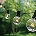 Fulton Illuminations G40 Globe Lights Outdoor/Indoor String Lights with 50 Sockets and Bulbs, 50 Feet with 10 Extra Bulbs - Weather Resistant Light String for Patio, Deck, Backyard, Wedding, and More