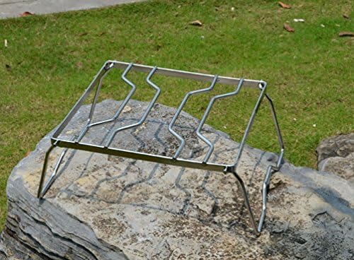 YOGOGO Mini Cooker Stand Single Burner Stand Gokon Solo Camp Outdoor Barbecue Camping Stove Pot Bracket (M)
