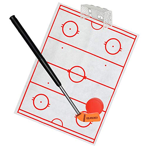 Fun Hockey Game Toy, Hockey Ice Top Hockey Game, Toilet Hockey Game Decomp Fun Game Ice-hockey Toy Have Fun In Spare Time Hockey Ice Top Hockey Game For Kids & Adults - Includes 1 Game Board, 1 Hockey