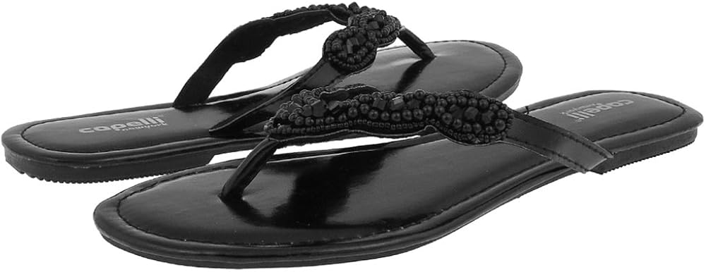 capelli flip flops black