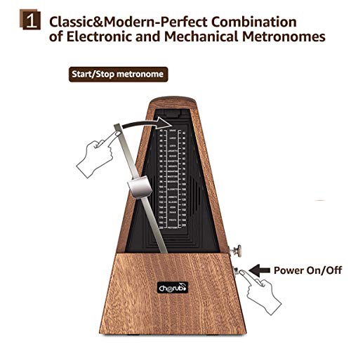 Digital Piano Metronome with Volume Control, 6 Tones Available, Built