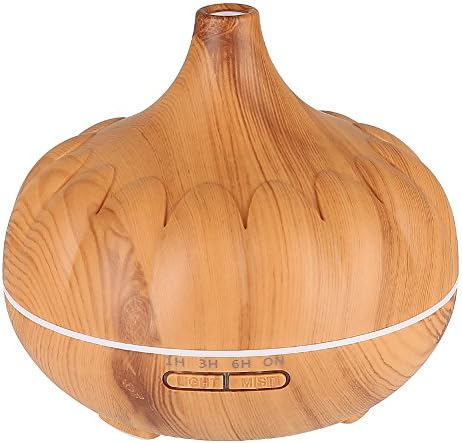 DLIUZ 550ml Aromatic Essential Oil Diffuser, Ultrasonic Cooling Spray Humidifier, Changing Color LED Lights and Waterless Automatic Shut-Off for Home, Office, Bedroom, Yoga, Spa (Pumpkin Light Brown)