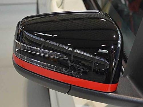 AMG Mirror Caps Red Film Set Stripes 2655365618