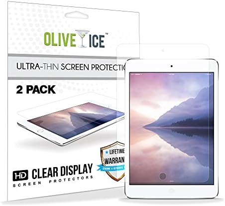 [2 Pack] iPad Mini 2 Screen Protector, OliveIce Scratchproof Bubble Free Anti-Fingerprint High Definition (HD) Edge to Edge Anti-Glare Matte Screen Protector for iPad Mini 1/ iPad Mini 2/ iPad Mini 3