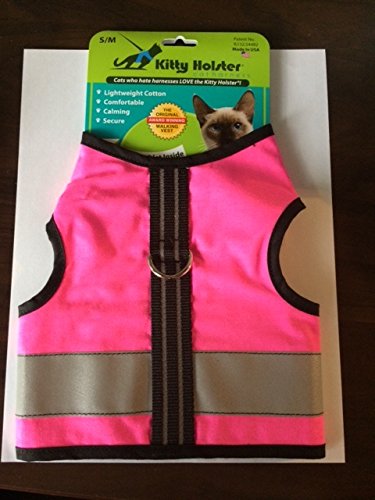 Kitty Holster Reflective Safety Harness Extra Small Neon Pink